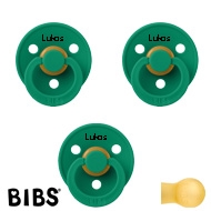 BIBS Colour Sutter med navn str2, 3 Evergreen